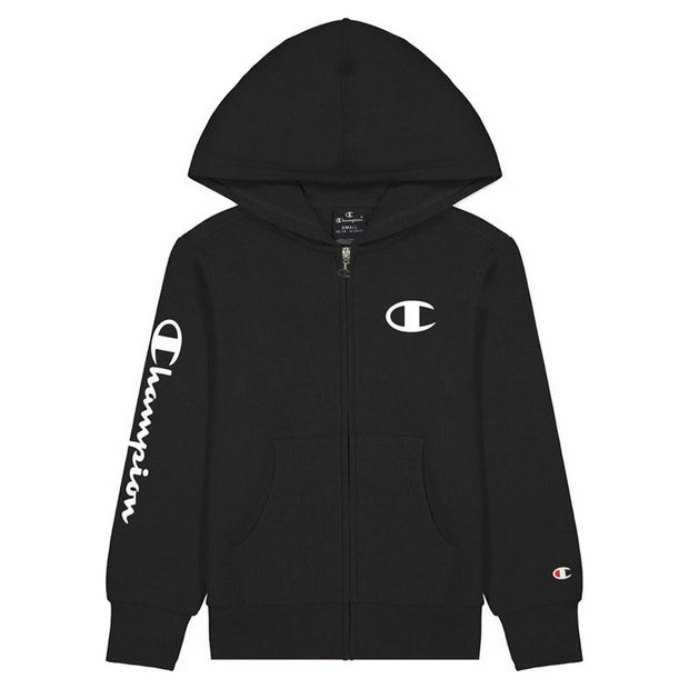 Sportjacke Champion Full Zip Logo Boy Schwarz