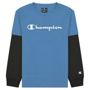 T-Shirt Champion Two Sleeves Blau