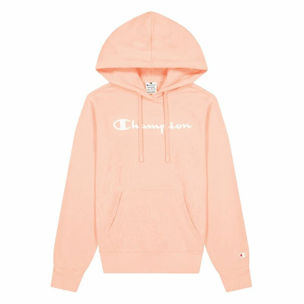 Sweater mit Kapuze Champion Hooded Sweatshirt W Lachsfarben