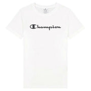 Damen Kurzarm-T-Shirt Champion Big Script Logo  Weiß