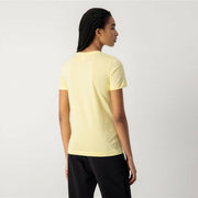 Damen Kurzarm-T-Shirt Champion  Big Script Logo Gelb