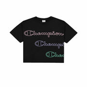 Damen Kurzarm-T-Shirt Champion Crewneck T-Shirt Schwarz