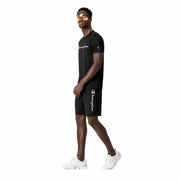 Herren-Sportshorts Champion Script Logo Schwarz