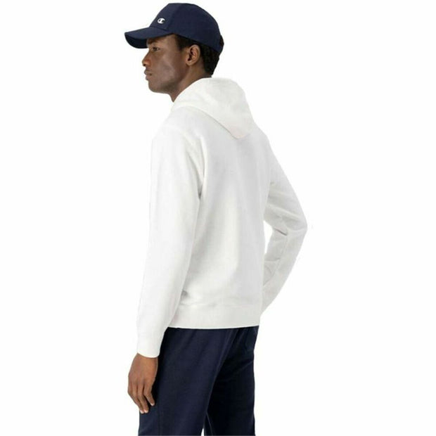 Herren Sweater mit Kapuze Champion Hooded Sweatshirt M Weiß