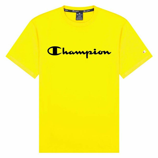 Kurzarm-T-Shirt Champion Crewneck M Gelb
