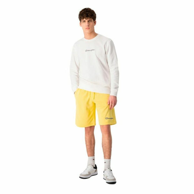 Herren-Sportshorts Champion Script Logo YL Gelb