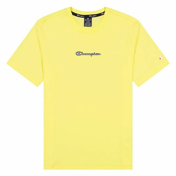 Kurzarm-T-Shirt Champion Crewneck M Gelb