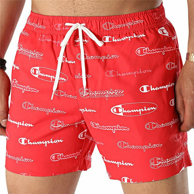 Herren Badehose Champion Beachshort Rot