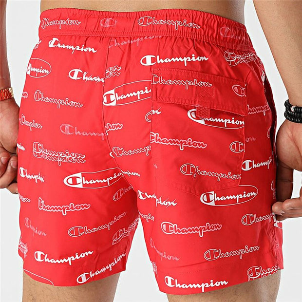 Herren Badehose Champion Beachshort Rot