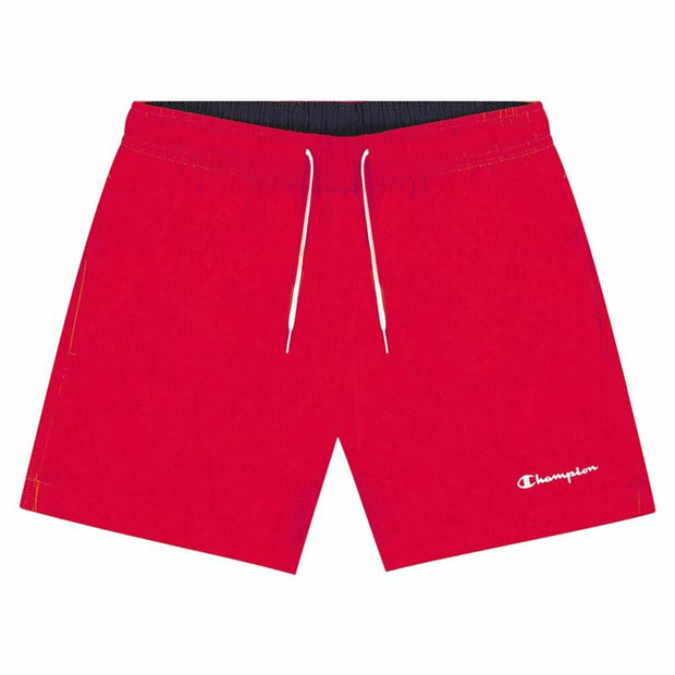 Jungen Badehose Champion Script Logo  Rot