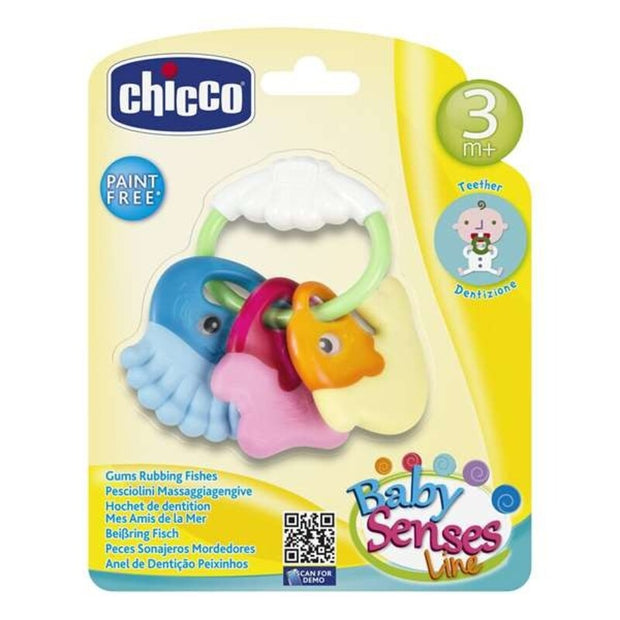 Teether for Babies Rattle Chicco (11,5 x 11 x 2,5 cm)