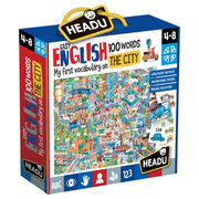 Child's Puzzle HEADU Easy English 100 Words The City	 English