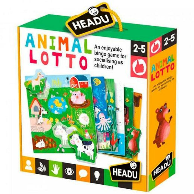 Educational Baby Game HEADU Animal Lotto Bingo English