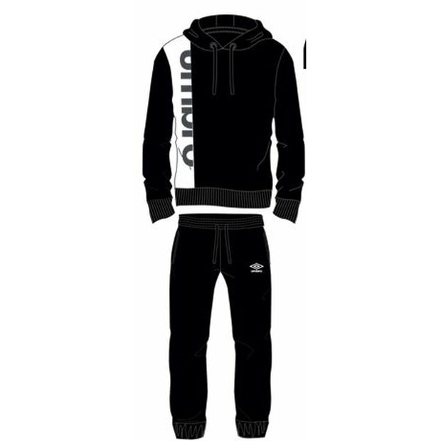 Jogginghose für Erwachsene Umbro HOODED 00509  Schwarz