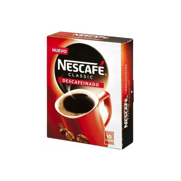 Löslicher Kaffee Nescafé Entkoffeiniert (10 uds)