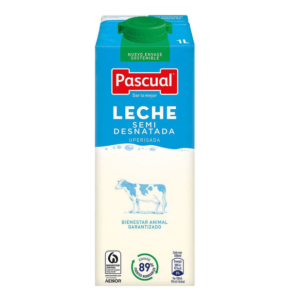 Teilentrahmte Milch Pascual (1 L)