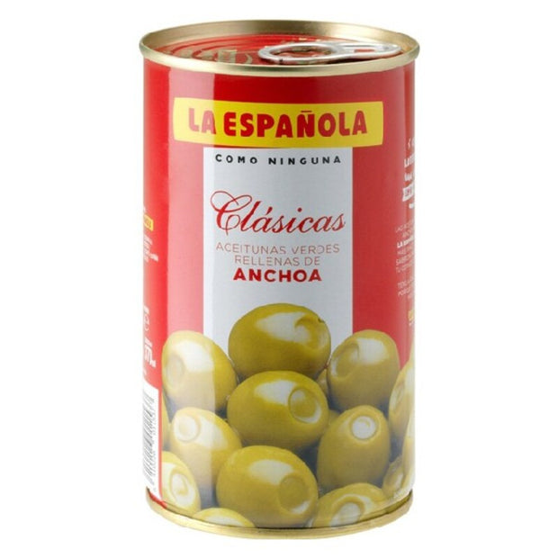 Oliven La Española Gefüllt mit Sardellen (150 g)