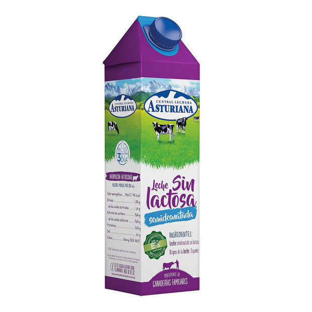 Teilentrahmte Milch Central Lechera Asturiana Laktosefrei (1 L)