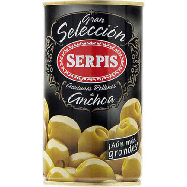 Oliven Serpis Gefüllt mit Sardellen (150 g)