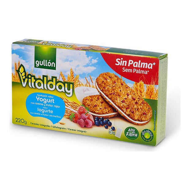 Plätzchen Gullón Vitalday Sandwich Rote Früchte Yogur (220 g)