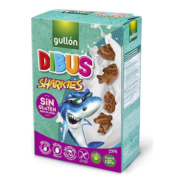 Plätzchen Gullón Dibus Sharkies Schokolade (250 g)