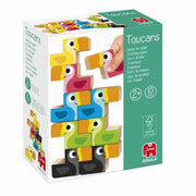 Animals Puzzle Diset Toucans Wood 10 Pieces