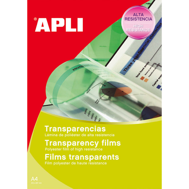 Sheets Apli Transparent A4 (100 Units)