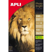 Glossy Photo Paper Apli 100 Sheets 240 g/m² 10 x 15 cm