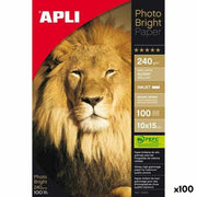 Glossy Photo Paper Apli 100 Sheets 240 g/m² 10 x 15 cm