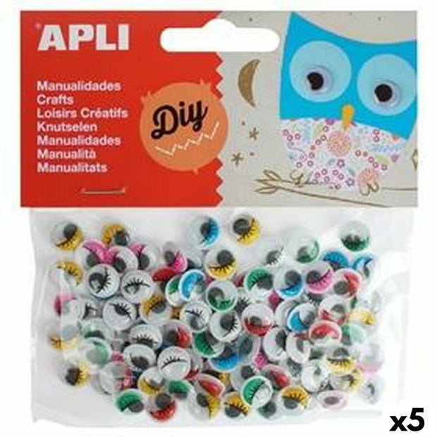 Stickers Apli Multicolour Eyes (5 Units)
