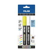 Marker pen/felt-tip pen Milan Fluoglass Erasable ink PVC