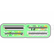 Pencil Case Milan Hide & Seek Green Yellow 31 Pieces (22,5 x 11,5 x 11 cm)