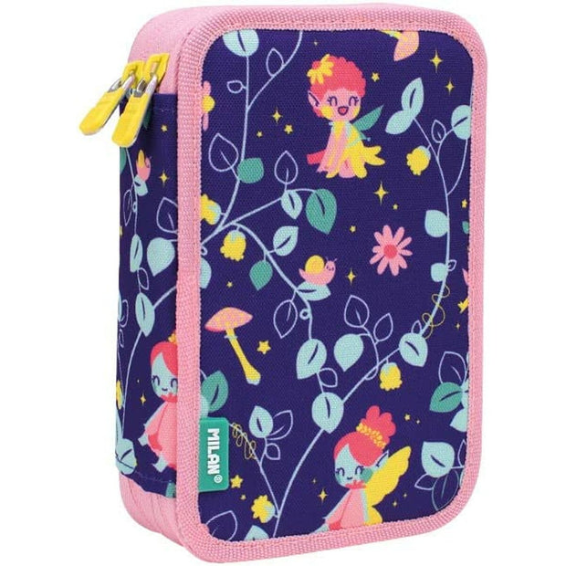 Double Pencil Case Milan 19,5 x 13 x 5 cm Lilac Fairy