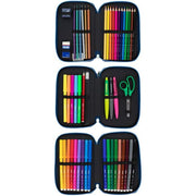 Triple Pencil Case Milan The Fun 19,5 x 13 x 7,5 cm Multicolour