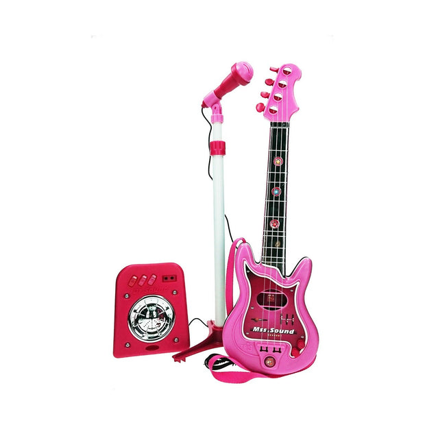 Baby Guitar Reig Microphone Pink