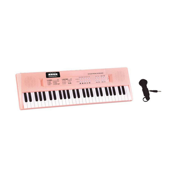 Educational Learning Piano Reig Microphone Pink