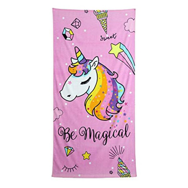 Beach Towel Secaneta Magical Pink Unicorn (75 x 150 cm)