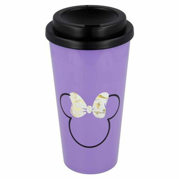 Glas mit Deckel Minnie (520 ml)
