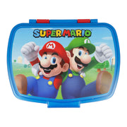 Brotdose für Sandwiches Super Mario Kunststoff Rot Blau (17 x 5.6 x 13.3 cm)