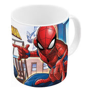 Henkelbecher Spiderman Great Power aus Keramik Rot Blau (11.7 x 10 x 8.7 cm) (350 ml)