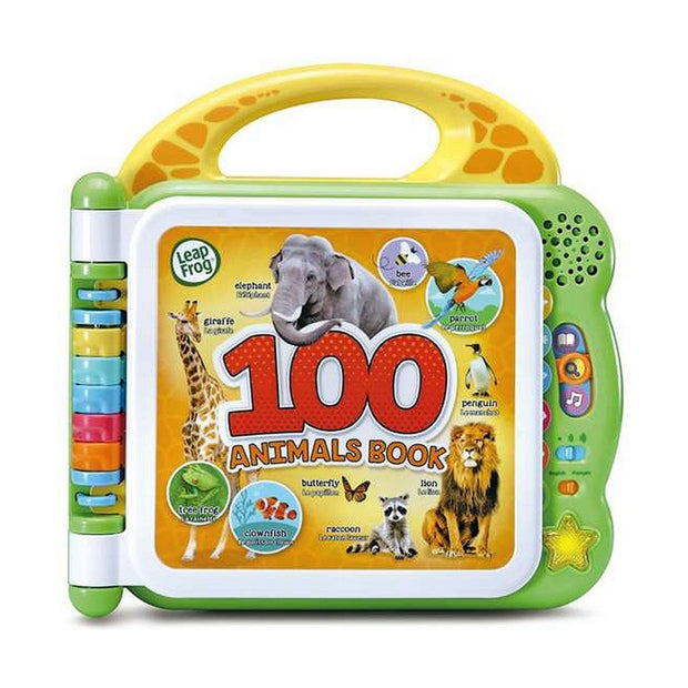 Educational Game Cefatoys 100 animals book. Learn vocabulary in Spanish and English. (ES-EN)