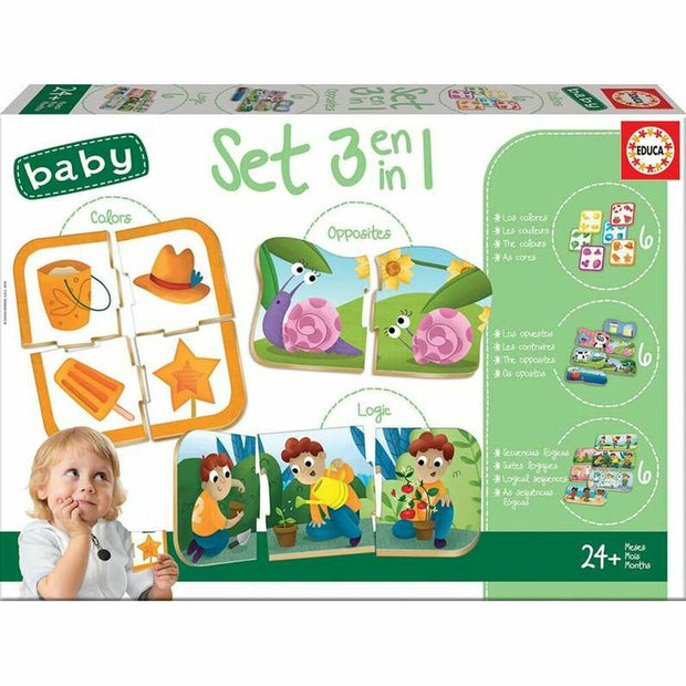 Puzzle Educa Baby 3-in-1 Over 24 months