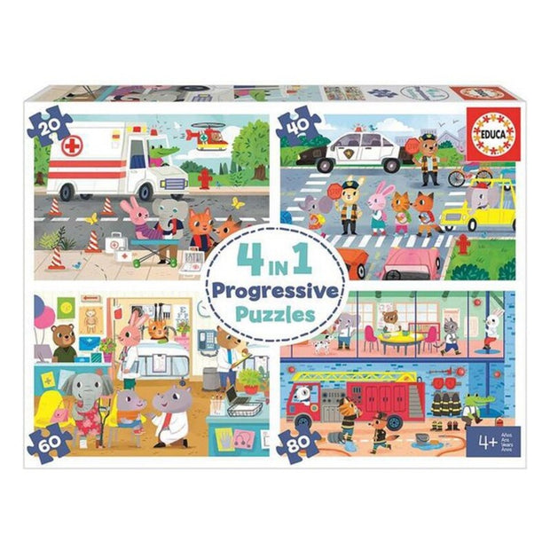 Puzzle Educa 20-40-60-80 animals (48 pcs)