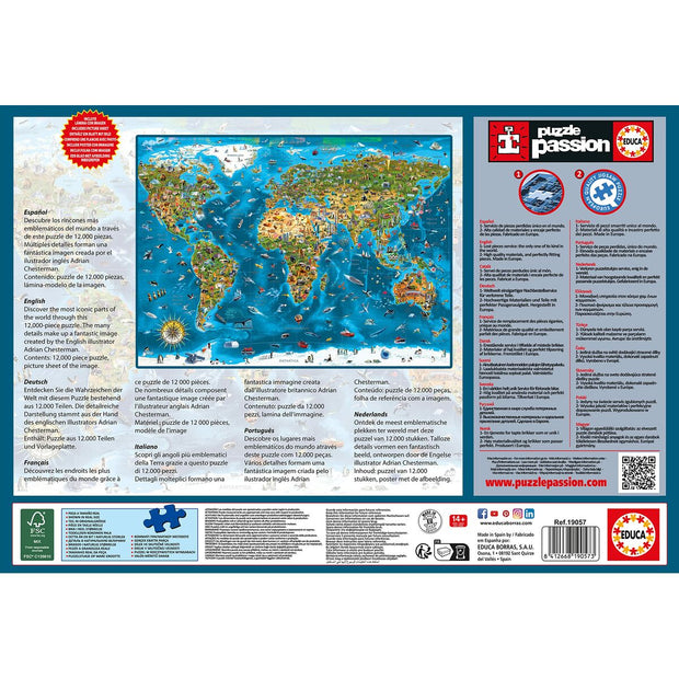 Puzzle Educa Wonders of the World (12000 Pieces)