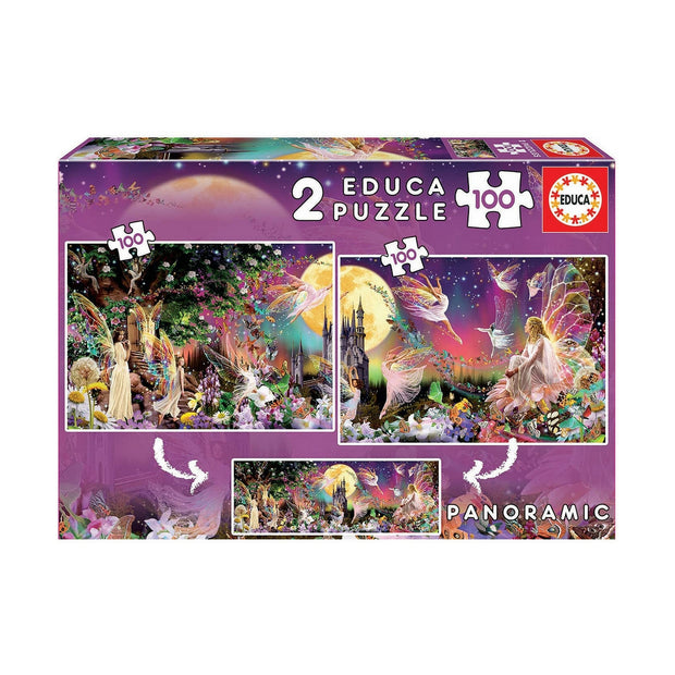 Puzzle Educa (2 x 100 pcs) Fairies and elves