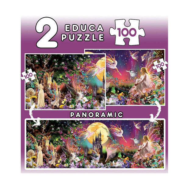 Puzzle Educa (2 x 100 pcs) Fairies and elves