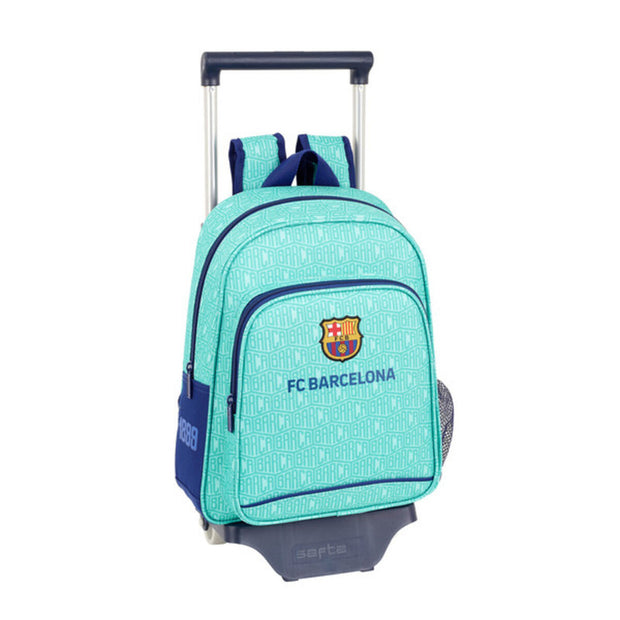 School Rucksack with Wheels 705 F.C. Barcelona 19/20 Turquoise