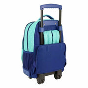 School Rucksack with Wheels Compact F.C. Barcelona 19/20 Turquoise (32 x 45 x 21 cm)