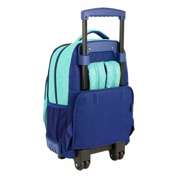 School Rucksack with Wheels Compact F.C. Barcelona 19/20 Turquoise (32 x 45 x 21 cm)