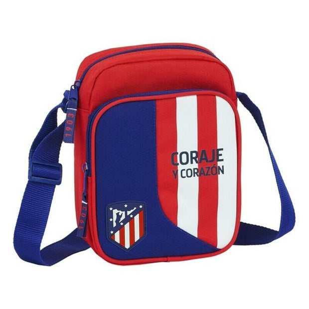 Shoulder Bag Atlético Madrid Neptuno Blue Red White (16 x 22 x 6 cm)